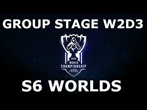 Week 2 Day 3 of S6 LoL eSports World Championship 2016 Groups! Full Day All Games #Worlds 2016