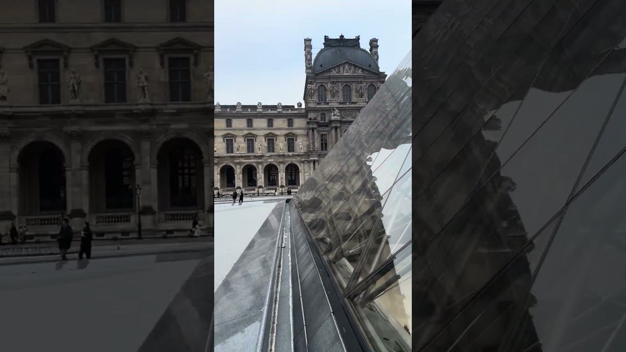 הצצה בלעדית למוזיאון הלובר בפריז מלמעלה