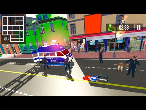 Policeman Ambulance Van Driving - 911 Rescue Emergency Simulator Road Accident- Android Gameplay