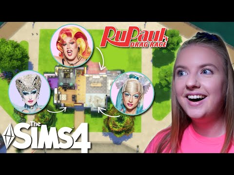 Every Room is a Different DRAG QUEEN! | RuPaul's Drag Race Season 13 Sims 4 Build Challenge