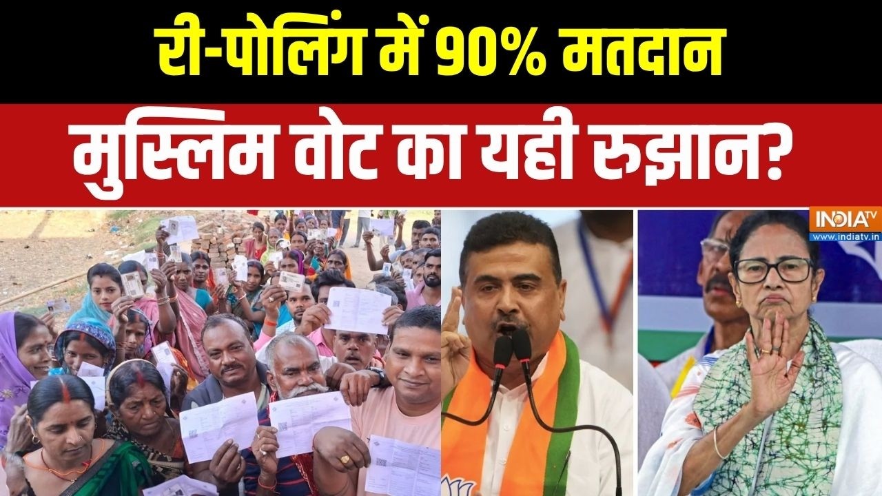 Dharamyudh: री-पोलिंग में 90% मतदान, मुस्लिम वोट का यही रुझान? । T