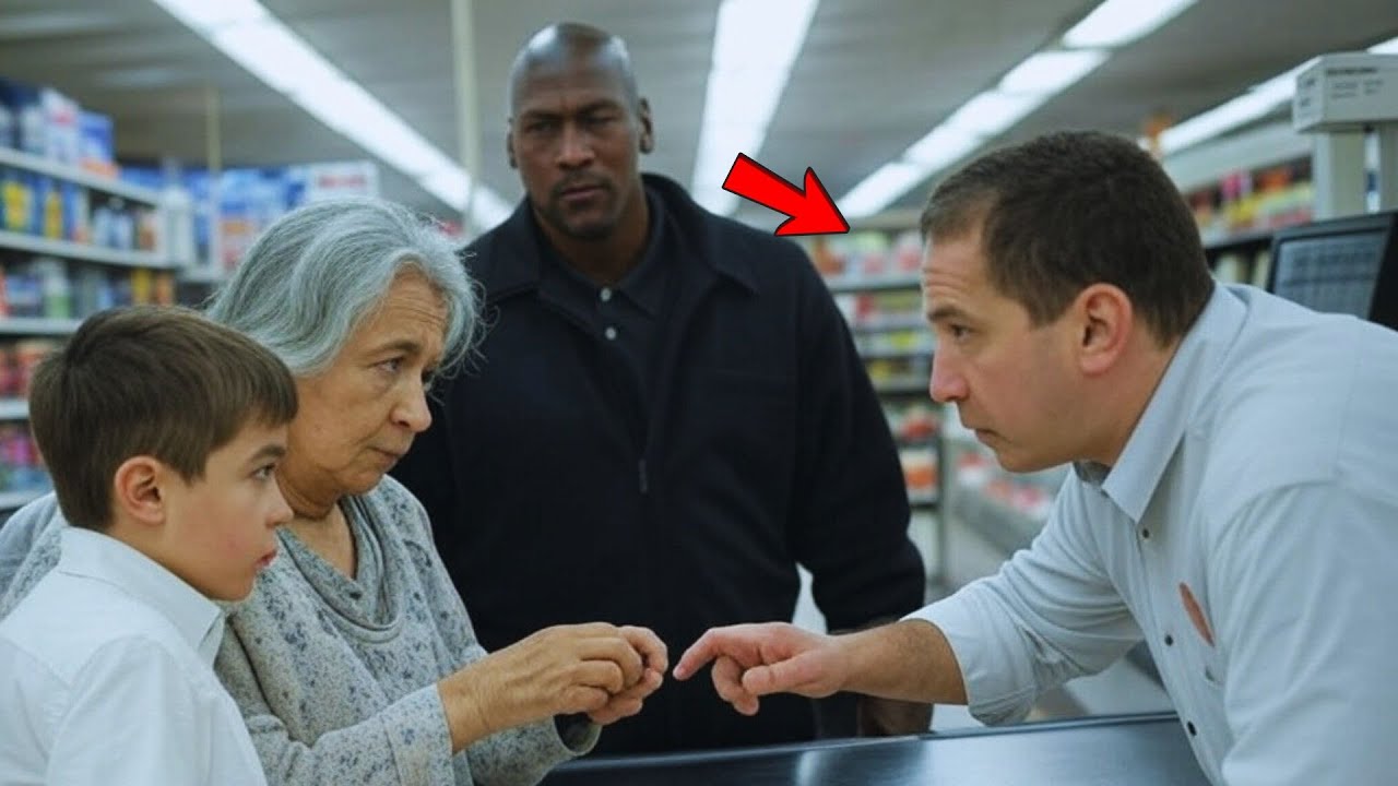 Market employee HUMILIATES old woman for buying with coins UNAWARE that Michael Jordan is next......