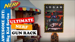 Ultimate Nerf Gun Rack -  Simple DIY Build 2021