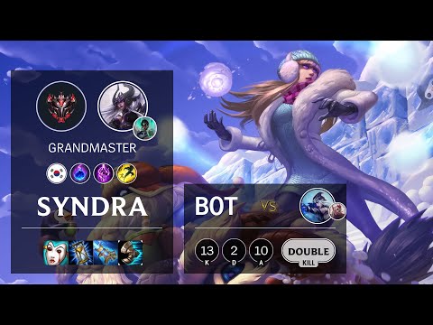 Syndra Bot vs Ashe - KR Grandmaster Patch 10.14