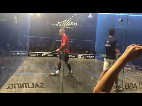 British Open Squash 2018 Matthew v Momen 2nd game