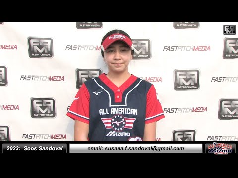 2023 Soos Sandoval 4.0 GPA - Athletic Outfielder Softball Skills Video - All American Mizuno