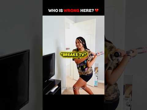 Sister Breaks Brother’s Tv and Regrets It 💔 #shorts