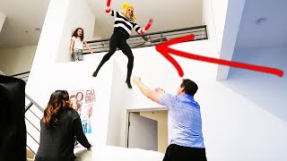Do Not Try This!  Rebecca jumps off balcony at the Leblanc&#39;s. (Day 365)
