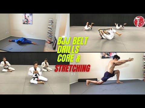 Jiu Jitsu Belt Solo Drills /Core & Stretching | Cobrinha BJJ