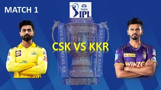 Tata IPL 2022 Match 1 CSK vs KKR Scorecard | #tataipl | #ipl2022