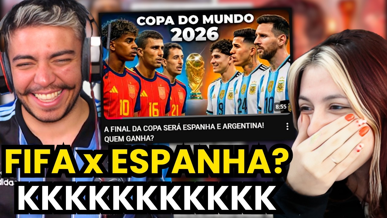 A FINAL DA COPA SERÁ ESPANHA E ARGENTINA! QUEM GANHA? | react
