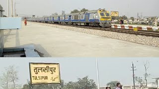 preview picture of video 'Gonda - Gorakhpur DEMU Fast Passenger Departing Tulsipur'