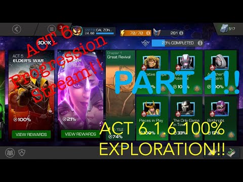 Act 6.1.6 Exploration!! - PART 1! - Act 6 Progression!! | Marvel Contest of Champions
