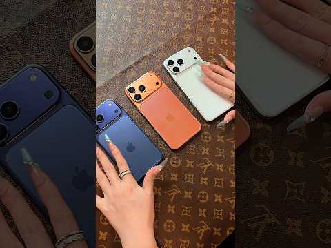 iPhone 17 Pro Max Deep Blue, Orange, Silver. What color phone do you like?