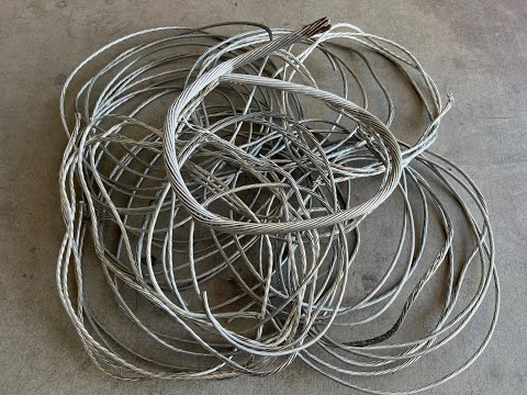 Melting Aluminum Wire - Scrap Aluminum Wire Melted Into Ingots - The Growing Stack