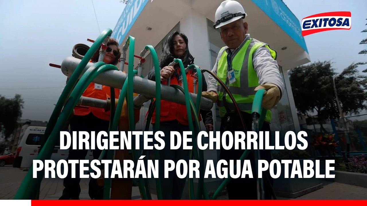 🔴🔵 Dirigentes de Chorrillos anuncian protesta por paralización de obra de agua potable
