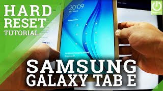 How to Hard Reset SAMSUNG Galaxy Tab E - Restore Tablet by Recovery Mode