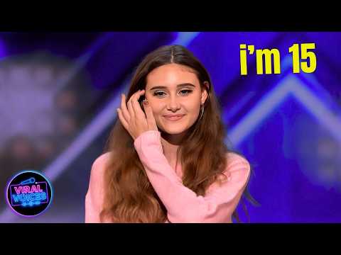 Don’t Let This Sweet 15-Year-Old Fool You… Her Voice STUNNED Everyone on AGT 😳✨