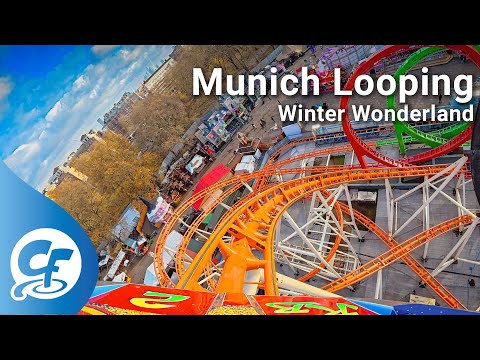 Munich Looping front seat on-ride 4K POV Hyde Park Winter Wonderland Olympia Looping