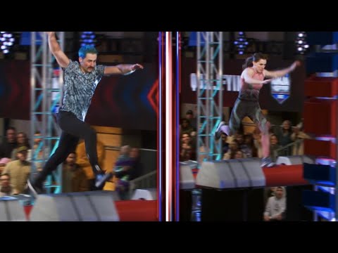 Isabella and Isaiah Wakeham - Qualifying Side-by-Side Fast Forwards | American Ninja Warrior S15