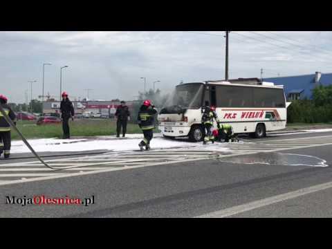 10.07.2017 Oleśnica - pożar busa