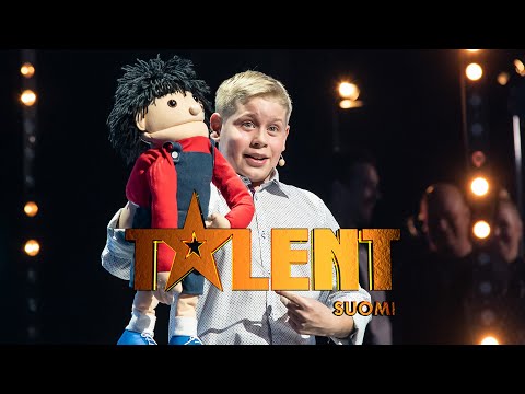 Vatsastapuhuja Rasmus, 11, hurmaa tuomarit sekä yleisön | Talent Suomi | MTV3