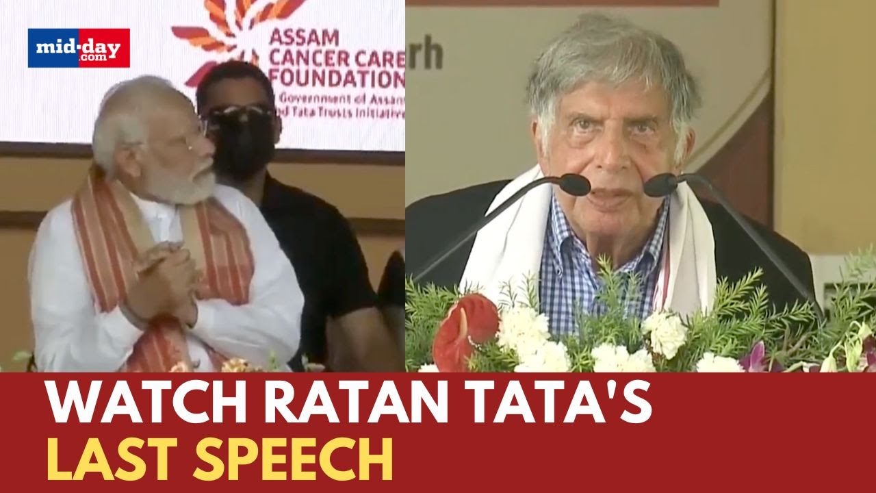 Ratan Tata's last speech goes viral - Watch