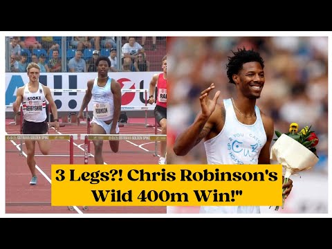 3 Legs?! Chris Robinson Wild 400m Win! | C Robinson Track Incident | Chris Robinson hurdles video