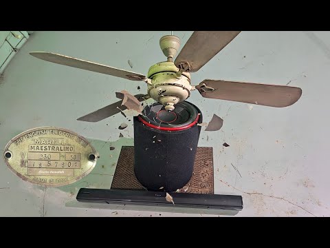 Marelli Maestralino (Italien) aus den 1930er Jahren 🇮🇹 Antiker Deckenventilator vs. Heimkino 🎶💥 Z...
