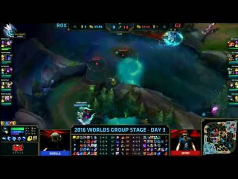 2016 World Championship LoL EPIC TEAM FIGHT!! ROX vs. G2