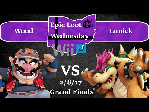 Epic Loot Wednesday (Wii U) ~ Wood (Wario) (L) vs Lunick (Bowser) (W) Grand Finals