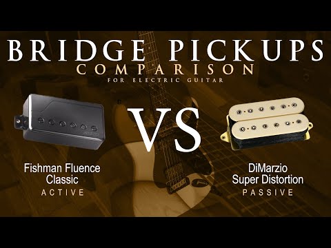 Fishman FLUENCE CLASSIC vs DiMarzio SUPER DISTORTION - Bridge Guitar Pickup Comparison Tone Demo