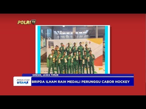 PERSONEL POLRES GRESIK RAIH MEDALI PON CABANG HOCKEY INDOOR
