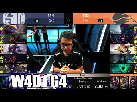 TSM vs Echo Fox | Week 4 Day 1 S6 NA LCS Spring 2016 | TSM vs FOX G1 W4D1