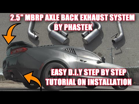 How to install the 2.5" MBRP axle back exhaust system from Phastek