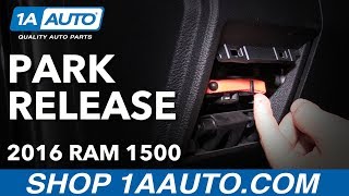 How to Activate Emergency Manual Park Release 09-18 Ram 1500