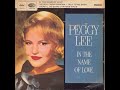 Peggy Lee - In The Name Of Love EP