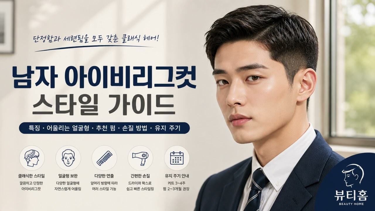 남자 아이비리그컷 스타일 가이드