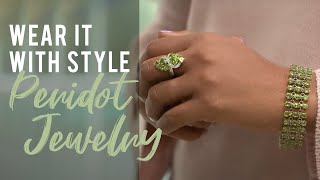 Green Peridot 18K Yellow Gold Over Sterling Silver August Birthstone Ring 0.98ct Related Video Thumbnail