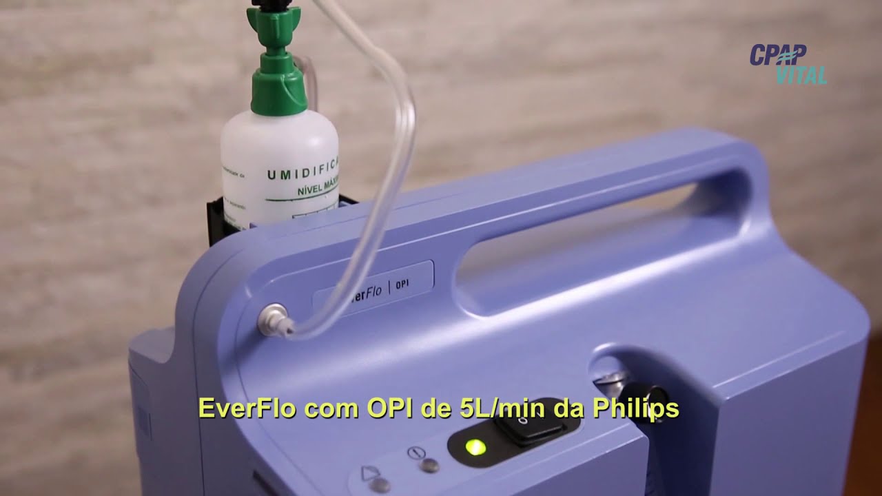 Manuseio do Concentrador de Oxigênio EverFlo Philips - VÍDEO COM SOM NO LINK DA DESCRIÇÃO!!