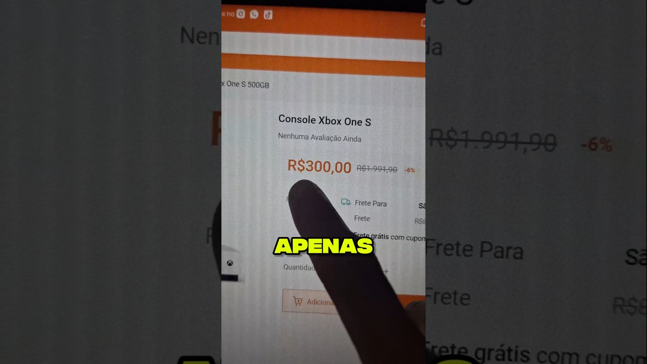 Comprei um xbox por 300 reais