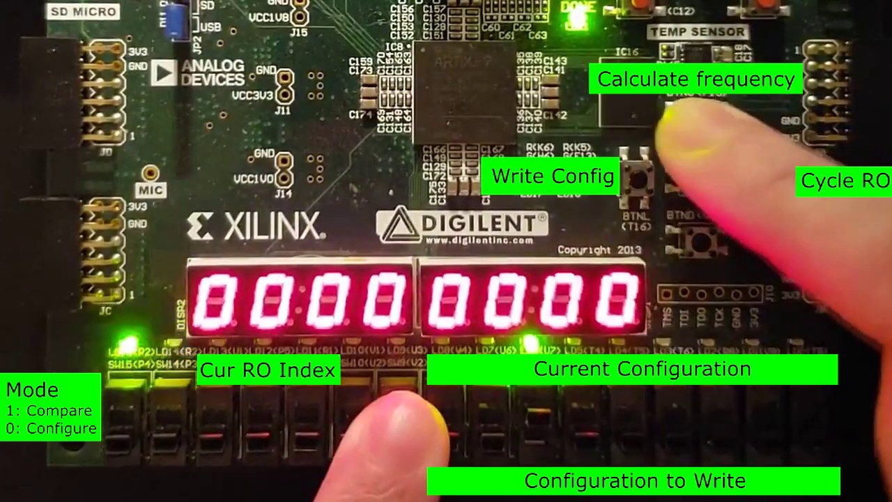 ECE559 Configurable RO PUF Demo