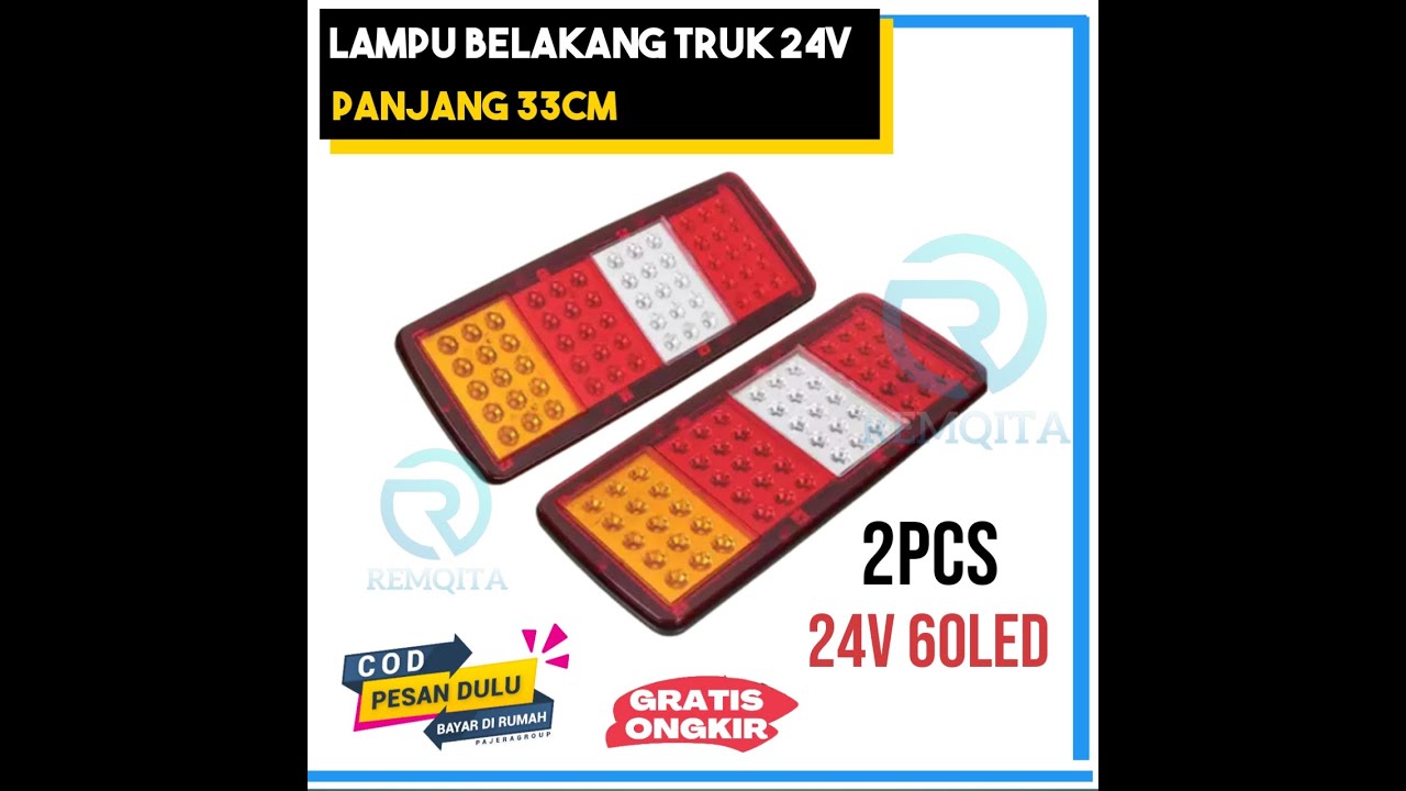 Stop Lamp Led Truck 24 Volt Lampu Rem Belakang Led Truk 24 Volt