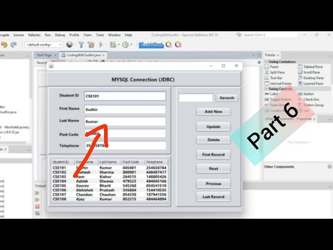 Java Tutorial How To Set A Jtable Selected Row Data Into Jtextfields In Java With Source Code
