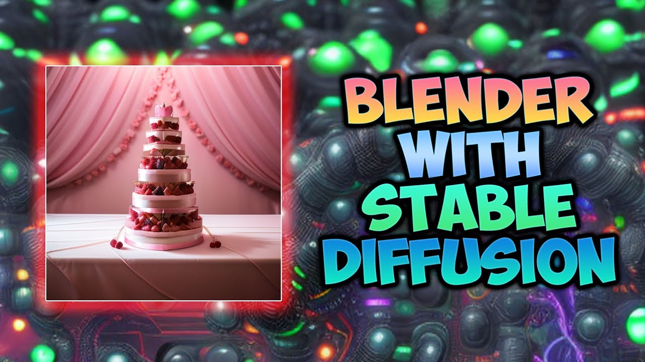 Blender with Stable Diffusion Tutorial - Wedding cake