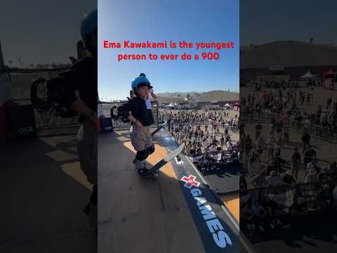 🤯 youngest person to land a 900 🛹 #xgames #skateboarding #shorts