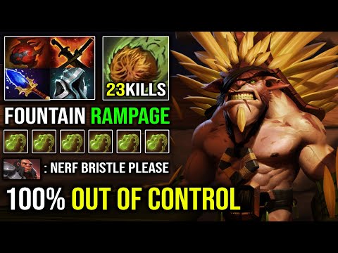 REASON Why You Can't Let Bristle Get Out of Control - 16Min Aghs Insane Stack Farm + Rampage DotA 2