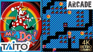 Mr. Do! Arcade ( Taito 1982 ) 4k Gameplay