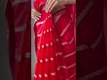 Red Organza Saree Pujooutfit Festivewear Organzasaree Sareedraping Festivelook