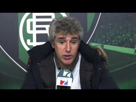 Aitor Larrazabal y Pablo Turrillas tras Sestao River 1 - SD Amorebieta 0